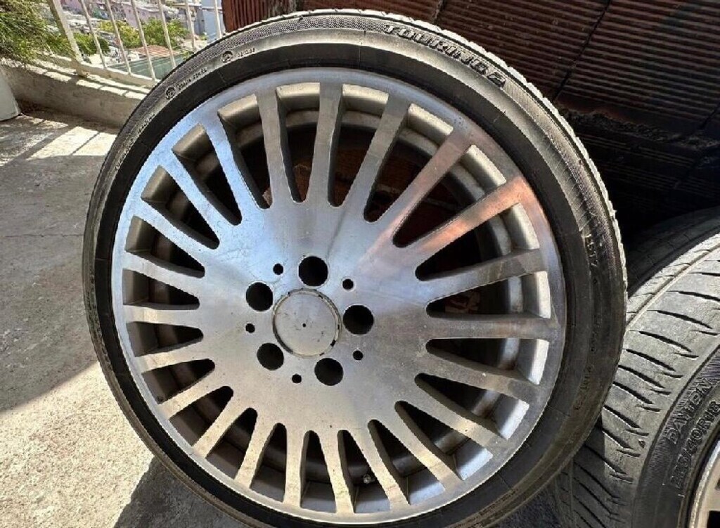 18 mercedes jant lastik 5x112 225.40.18 2 tane jant kaynaklı - 8