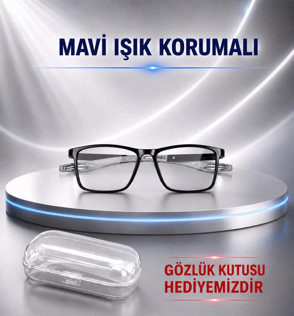 +4 Numara Marjinal Erkek Okuma Gözlüğü - 9