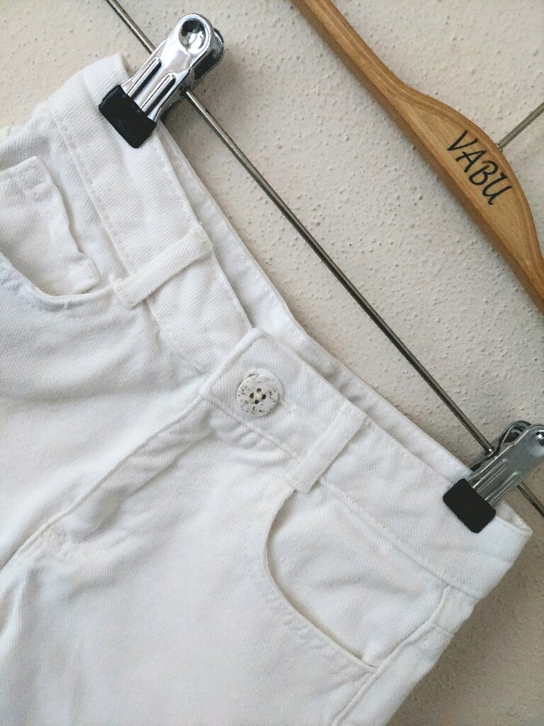 LCW kız çocuk beyaz Jean şort - 3