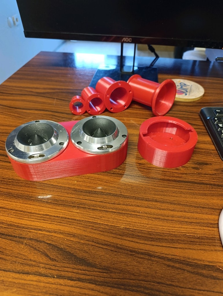 10cm çift tweeter için ikili kabin hoparlor kutusu 3D ısı dayanımlı - 5