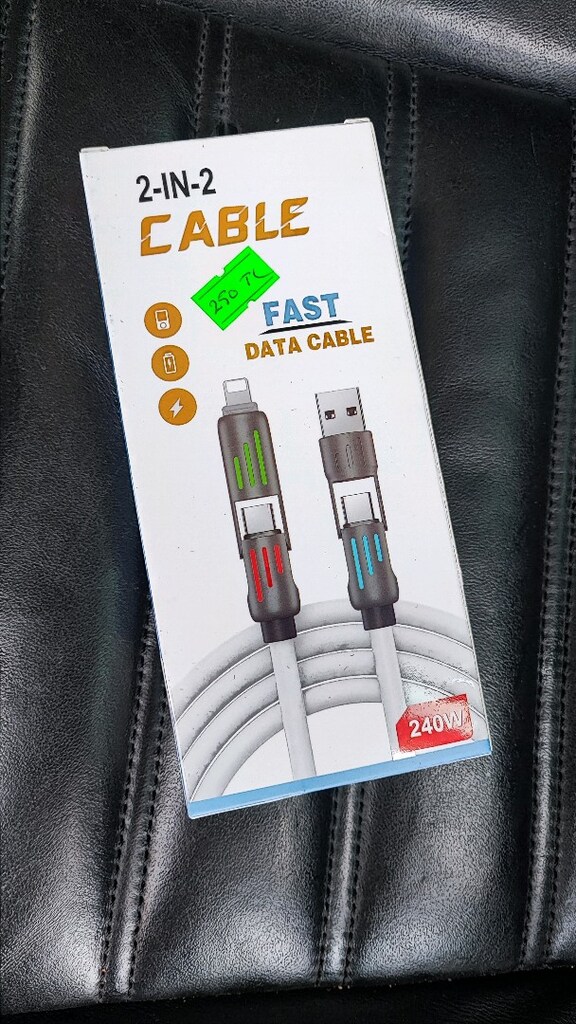 240W LEDLİ IŞIKLI KALITELİ USB KABLO ANDROİD İOS - 2