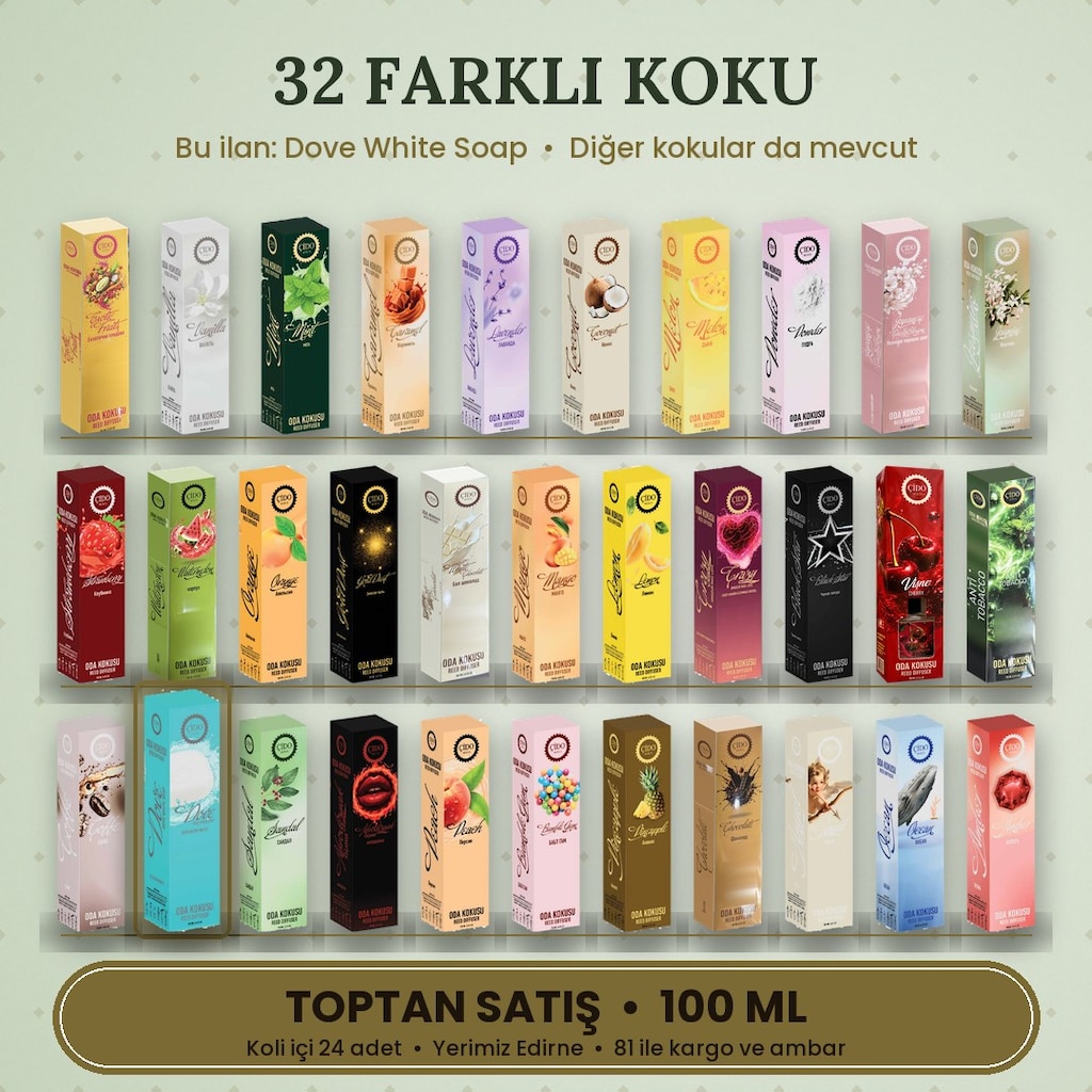 ODA KOKUSU 100ML BEYAZ SABUN ÇİDO MİRİS | 24 ADET KOLİ - 3