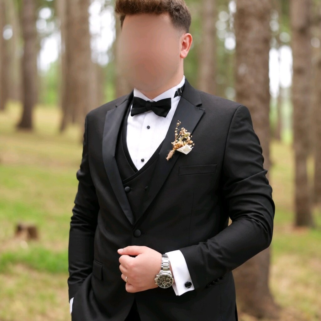 1 Kez Giyildi! Işıltılı Tesettür Gelinlik + Altınyıldız Damatlık 38/52 - 5