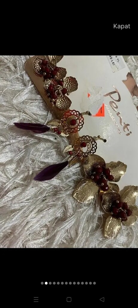 Pendi marka 3 adet küpe - 2