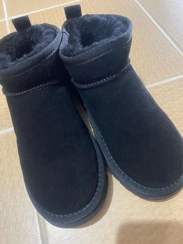 Ugg Sıfır Yünlü Siyah Bot - 6