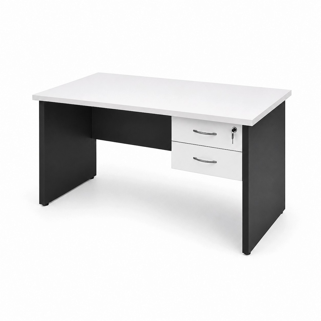 ATOM OFİS - MEKOM BEYAZ ÇALIŞMA MASASI - 140 CM (2 YIL GARANTİ) - 2