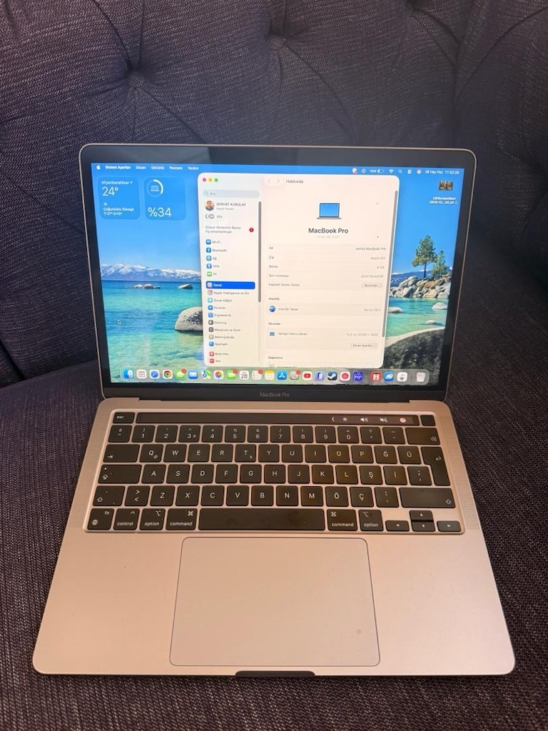 MACBOOK PRO 2022 M2 İŞLEMCİ TOUCH BAR TERTEMİZ - 4