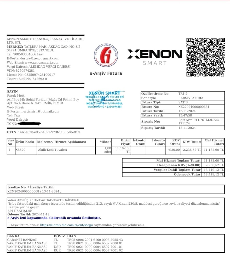 Xenon akıllı otomatik kedi tuvaleti uv sterilizasyonlu - 6