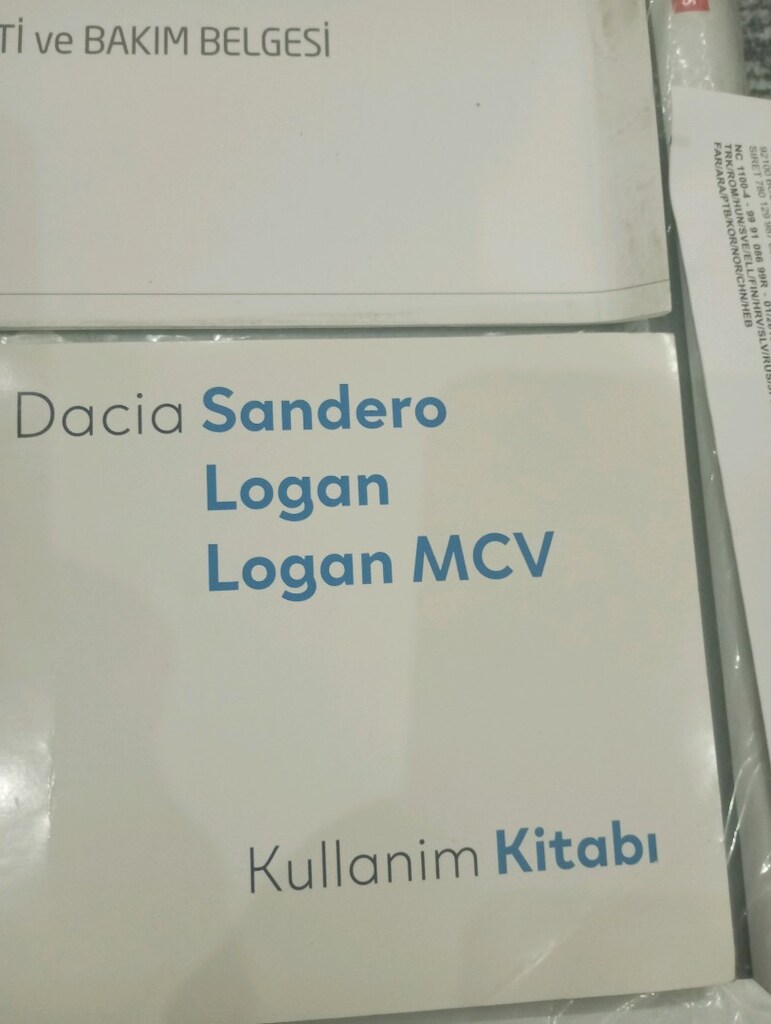 Dacia Logan Logan MCV Sandero orijinal kullanma kılavuzu - 4
