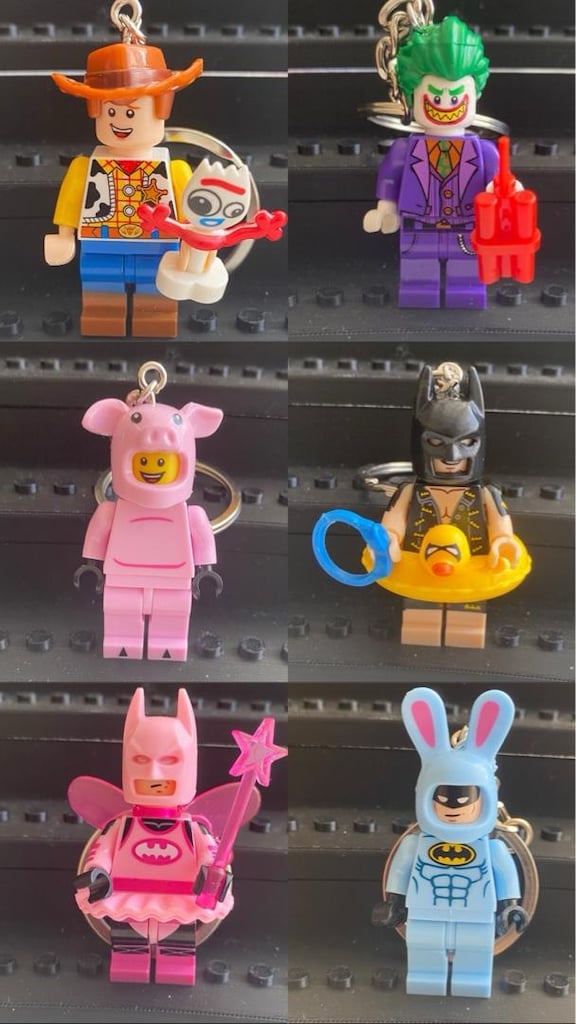 Lego Winnie the Pooh (ayı), Piglet, Eeyore (eşek), Joker Anahtarlık - 11