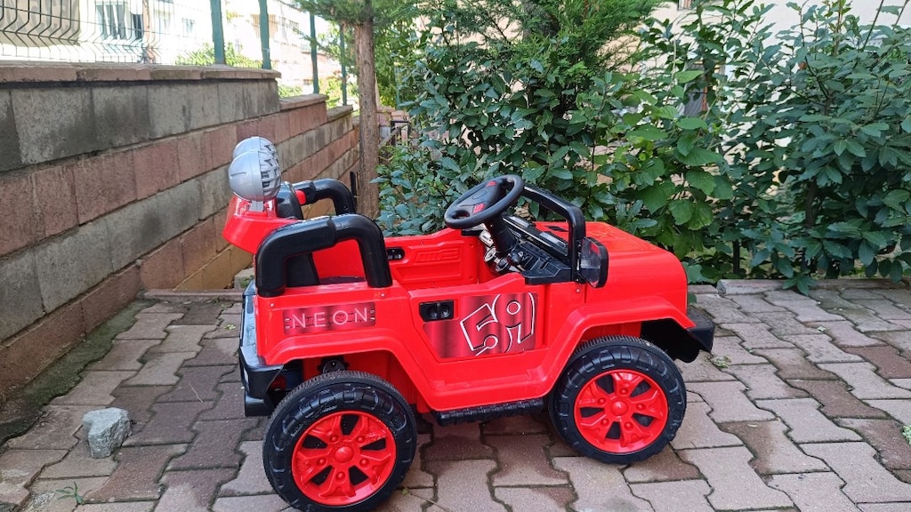 12V akülü full Neon akülü çocuk aeabasi - 3