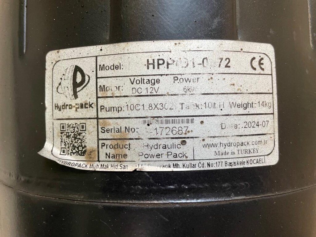 Hidro-Pack 12V 3 çift etkili valfli tertemiz hazır hidrolik ünite - 2