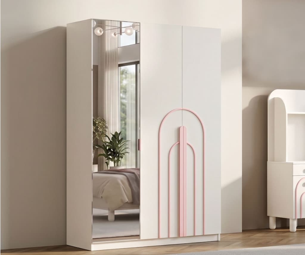 Sıfır ,%100 MDF - Çocuk / Genç Odası 3 Kapılı Gardırop - Aytaşı - 9