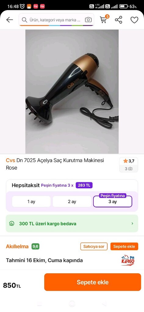 saç kurutma makinesi Fön makinası - 2