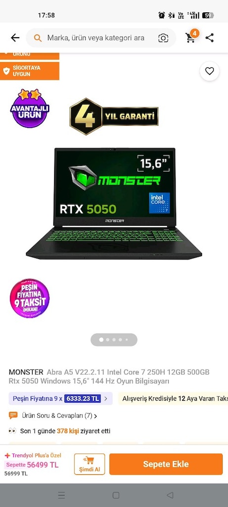 MONSTER RT 5050 / 12 GB 500GB