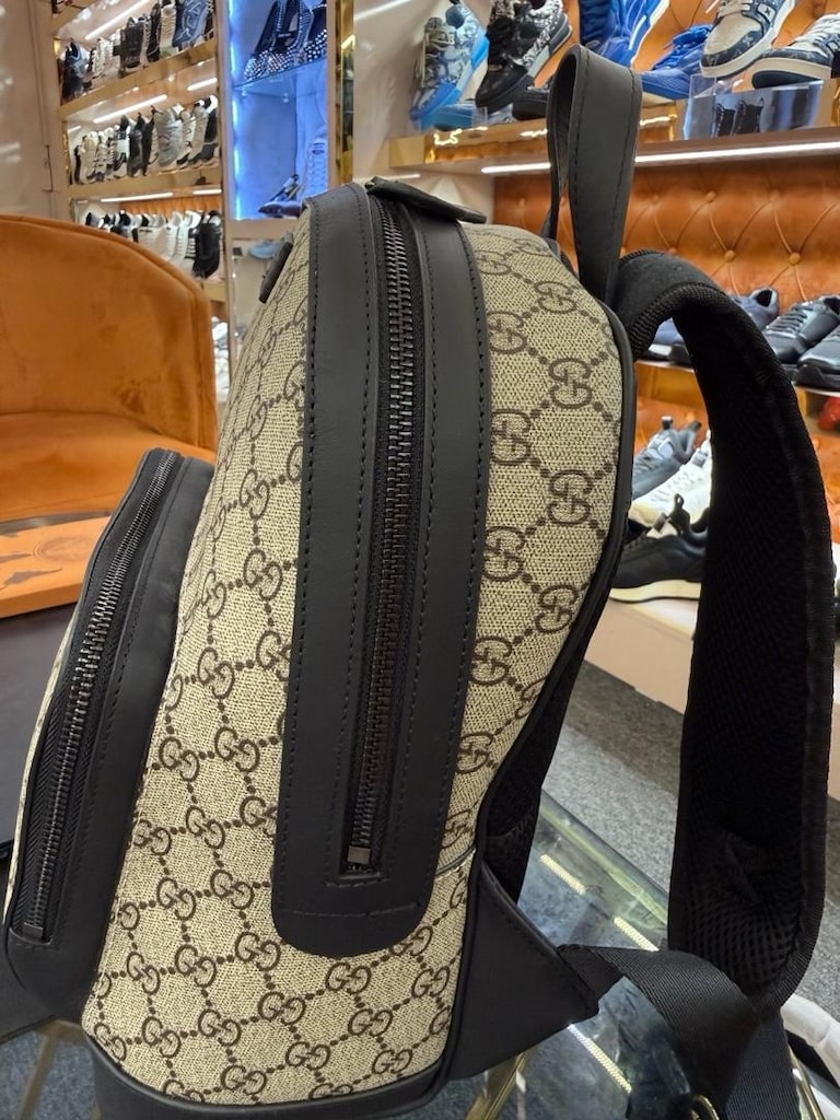 Gucci Sırt Çantası Bej Kahverengi Desen - 3