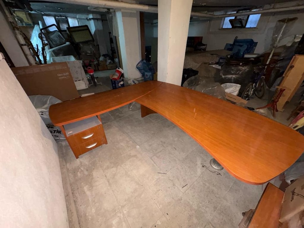Büyük L Ofis Masası – Çekmeceli – Sağlam ve Temiz - 3