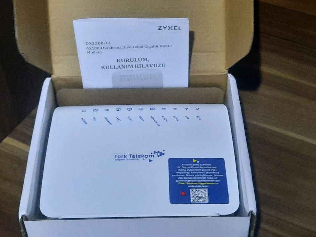 WİFİ 6 VDSL MODEM YENİ NESİL 5G VE 2.4G, ZYXEL, 3960 - 6