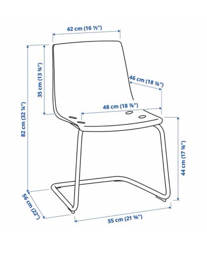 IKEA GLIVARP Açılabilir Cam Masa + 4 TOBIAS Sandalye - 3