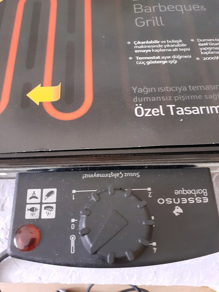 Essenso Döküm Elektrikli Barbeque Grill (Dumansız Izgara) - 6
