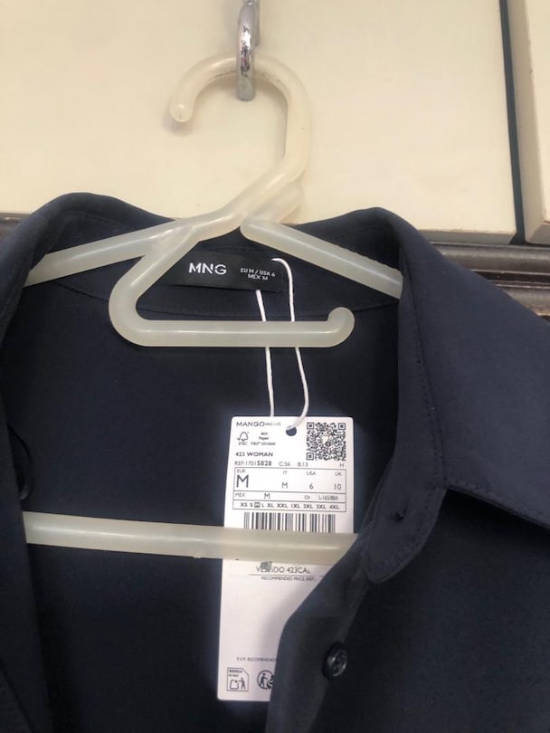 Mango Lacivert Elbise - 9