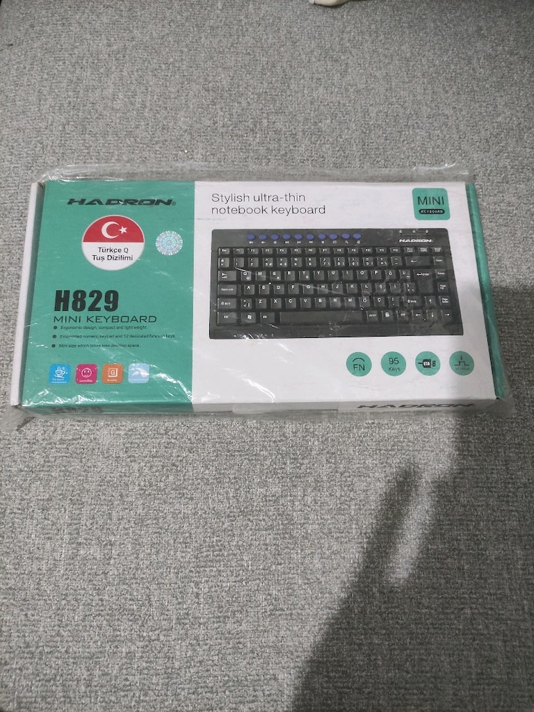 hadron 829 mini klavye sıfır kullanilmamis alet - 3