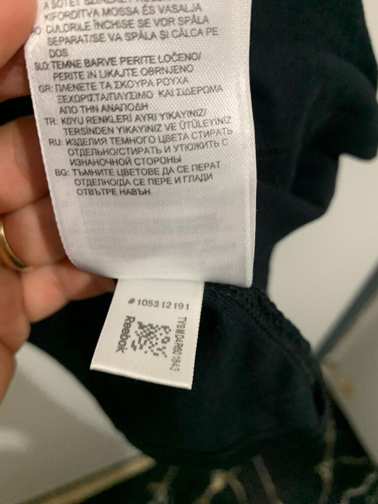 Orijinal Reebok S-M Siyah V Yaka T-Shirt - 7