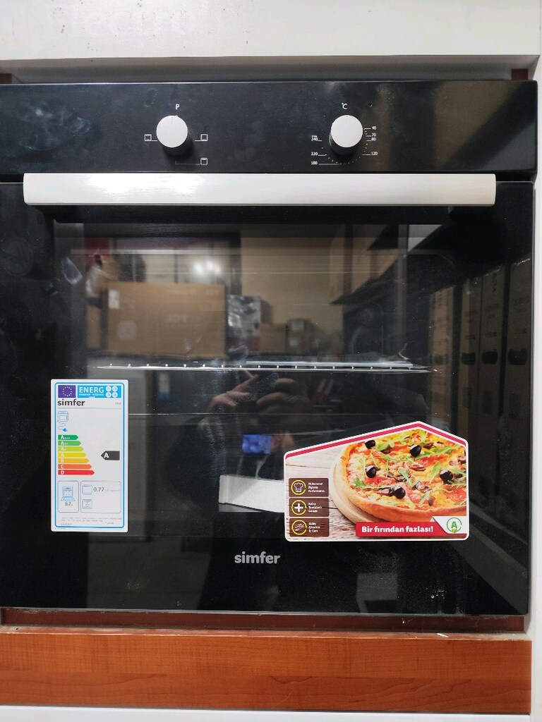 Simfer 7332 siyah ankastre fırın statik (tubosuz) sıfır - 3