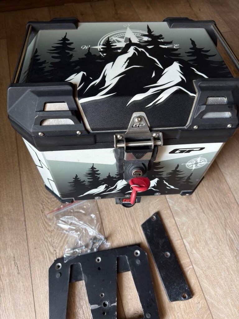 GP KOMPOZİT 37 lt Desenli Aliminyum Motorsiklet Çantası(Topcase) - 2