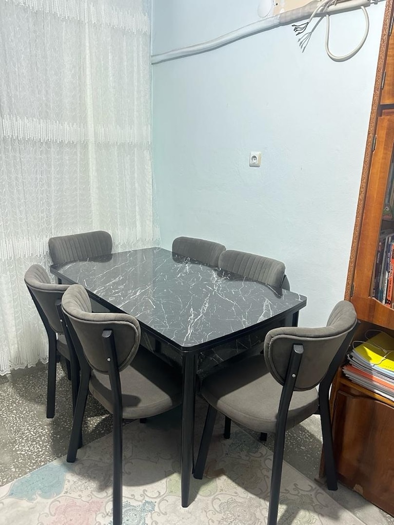 ultra lüks elma modeli masa Sandelye takımı sıfır ürün renk renk model - 8