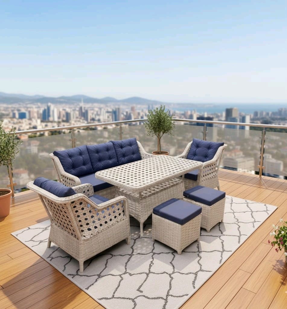 rattan oturma Grubu, bahçe balkon mobilyasi, koltuk takımı - 2