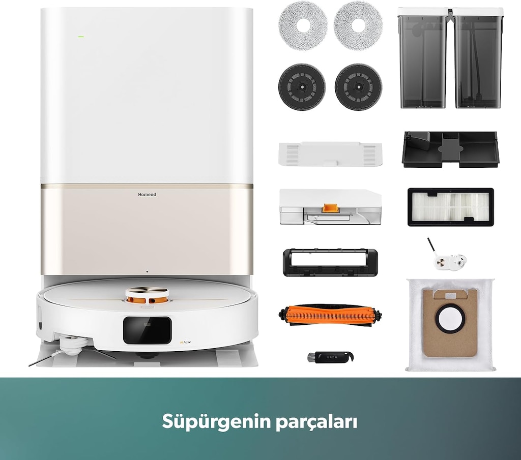 SIFIR Homend Alex 50 Pro Ulticlean AI Destekli Akıllı Robot - 3