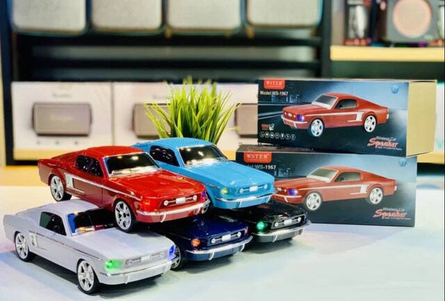 Ford Mustang GT 1967 Model 10W Bluetooth Hoparlör Fm Radyo USB Tf Aux