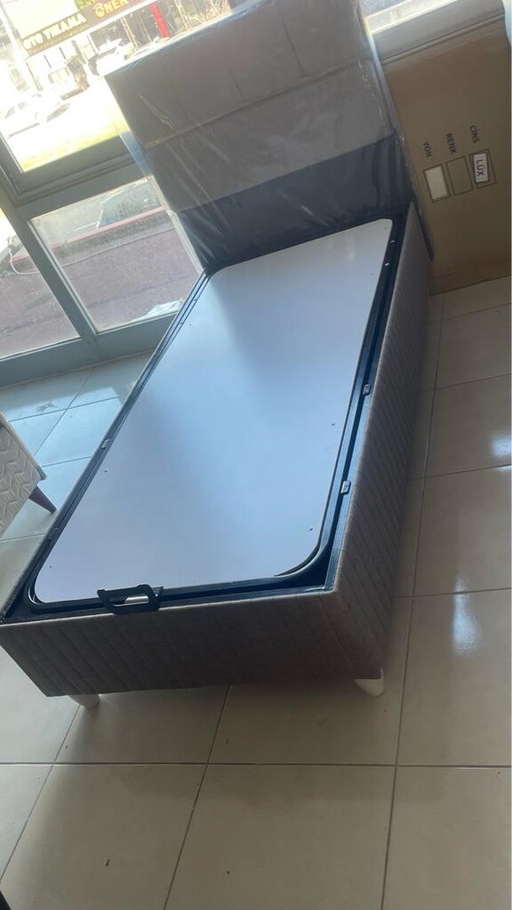 Tek kişilik baza başlık pedli ortopedik yatak - 5