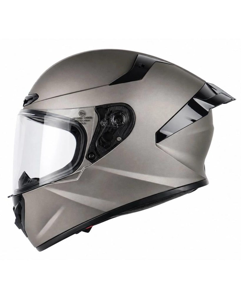 SKOLD MD-821 KAPALI KASK - Mat Titanium + SİYAH VİZÖR HEDİYE - 4