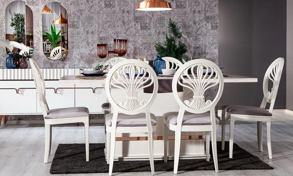 Modalife Anfora Yemek Odası Masası + Konsol (Neredeyse Sıfır / Paketli - 3