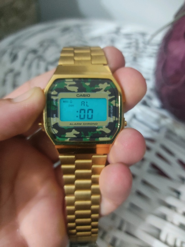 Orjinal CASIO A168WEGC Electroluminescence Saat - 7