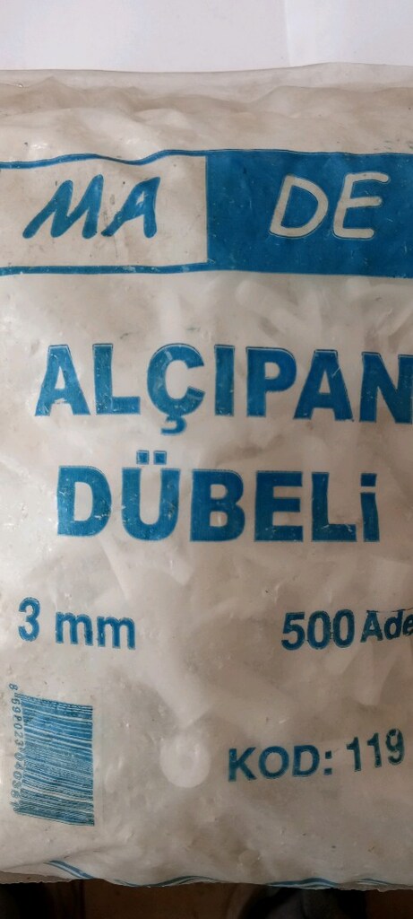 ALÇIPAN DÜBELİ VE 7MM DÜBEL - 13