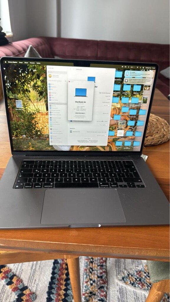 Sıfır gibi tertemiz mackbook m3 15 inç - 2