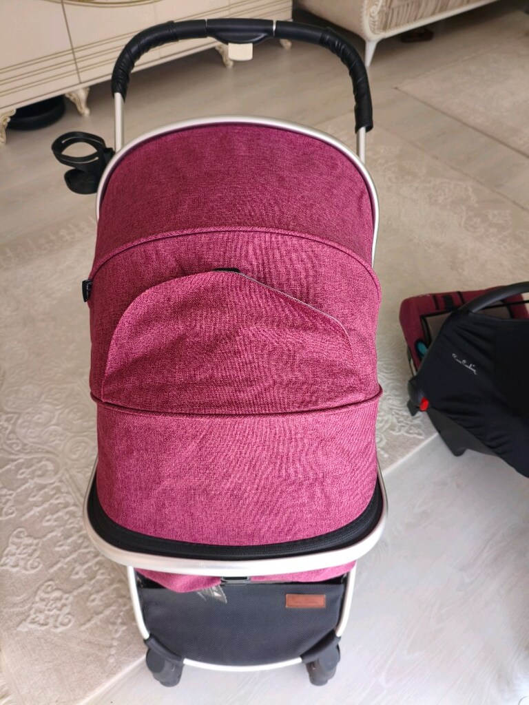 Pierre Cardin Escape Travel Sistem Bebek Arabası Bordo - 5