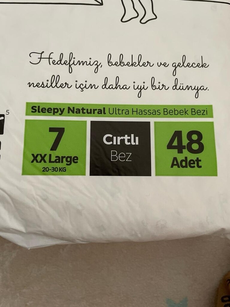 Sleepy natural 7 numara bebek bezi - 2