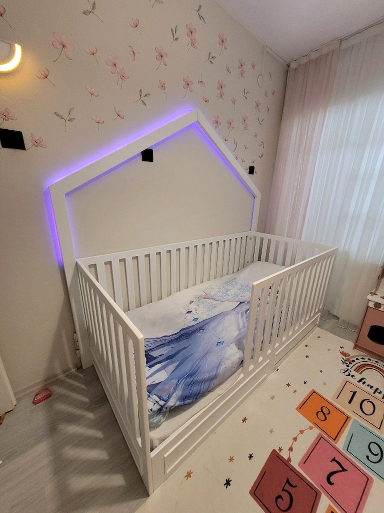 ÖZEL YAPIM MDF LED AYDINLATMALI YATA - 3