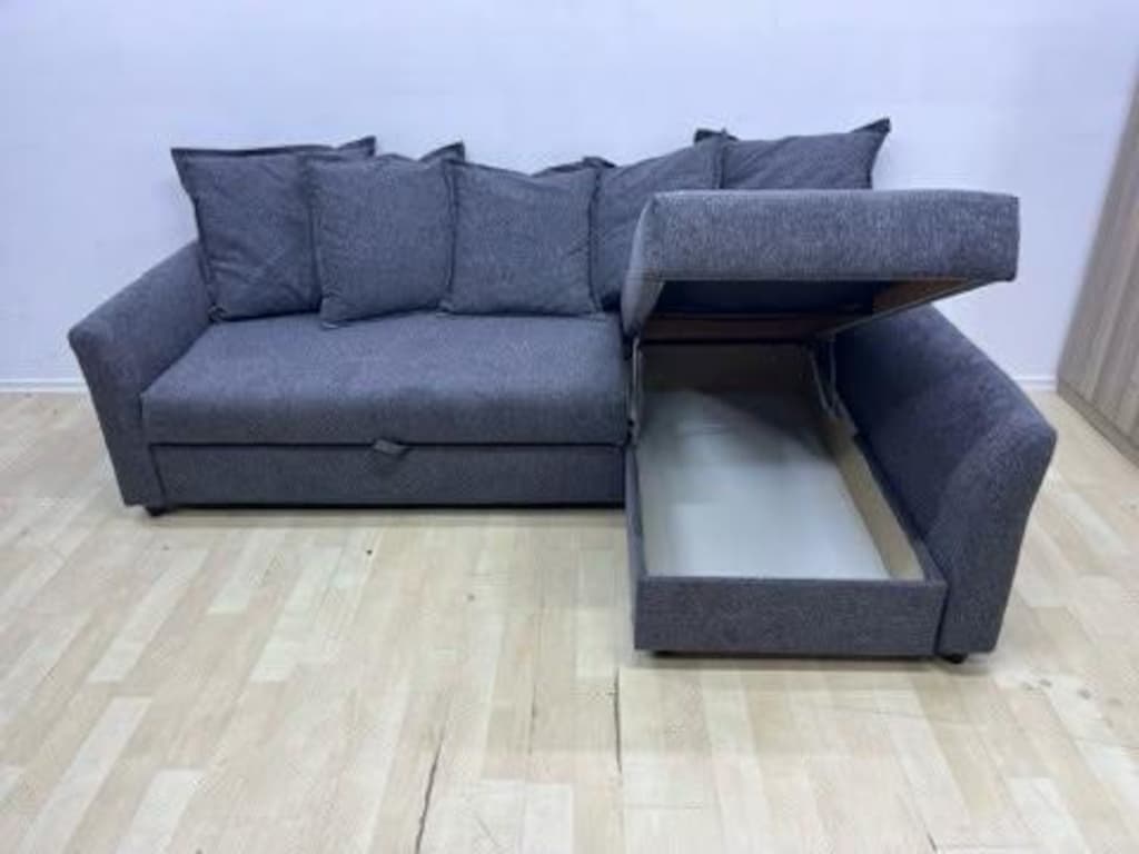 İKEA HOLMSUND SIFIR KAPLAMA YATAKLI BAZALI L KÖŞE KOLTUK KANEPE - 5