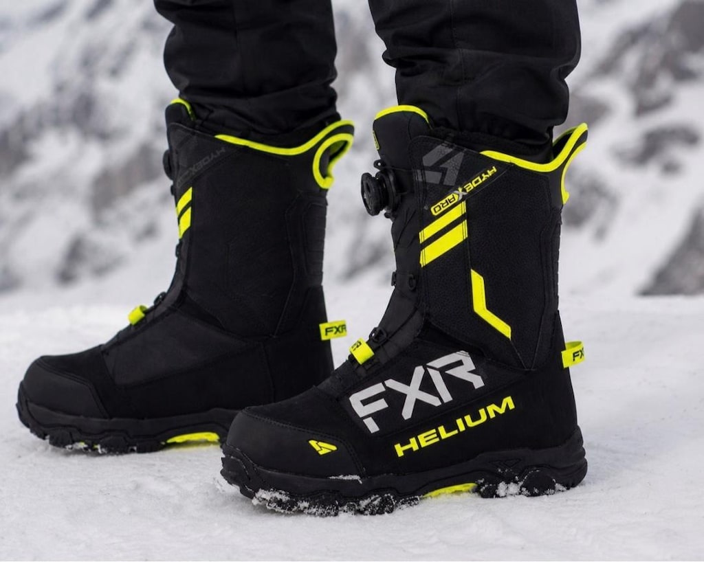 FXR Helium BOA 21 Erkek Kar Botları Siyah/Yüksek Görünürlüklü - 3