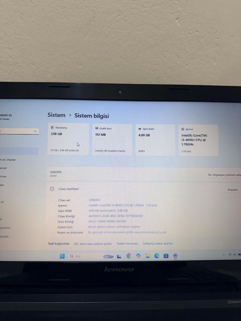 Lenovo G50 Leptop Bilgisiyar - 8
