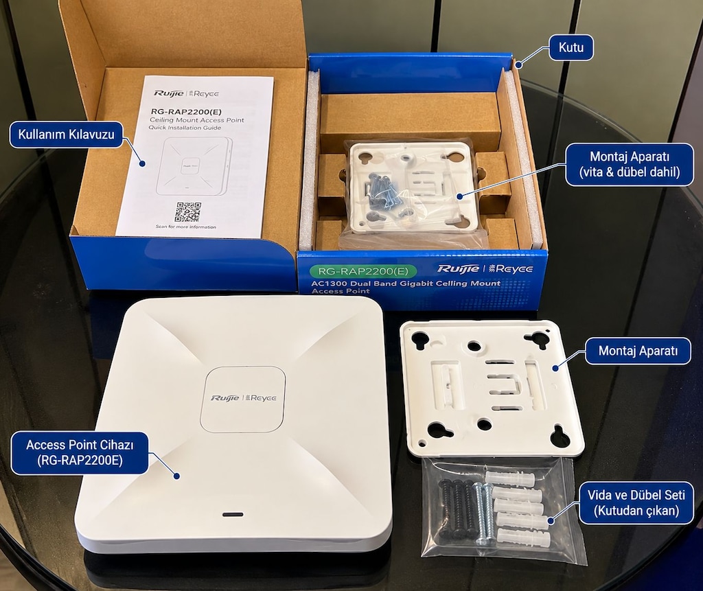 Ruijie Reyee RG-RAP2200(E) AC1300 Dual Band WiFi Access Point - 3