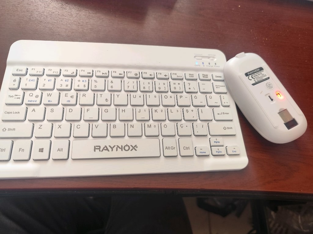 kablosuz klavye mouse Bluetooth ve chip bağlantılı - 4