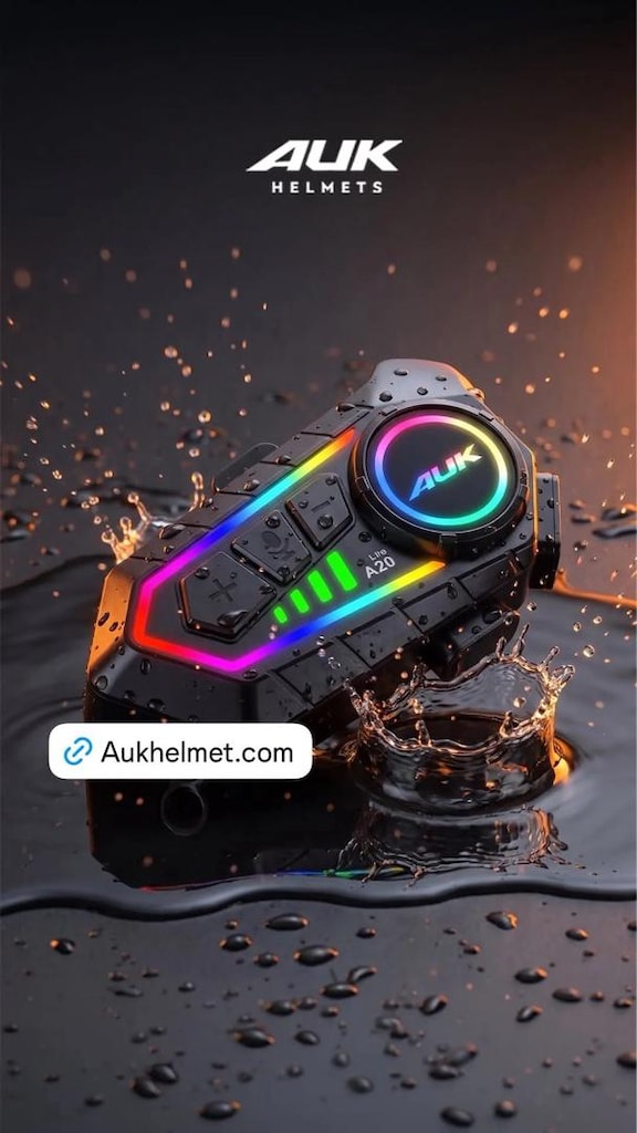 AUK A20 LİTE BLUETOOTH KASK KULAKLIĞI (2 Eşleşmeli) - 5