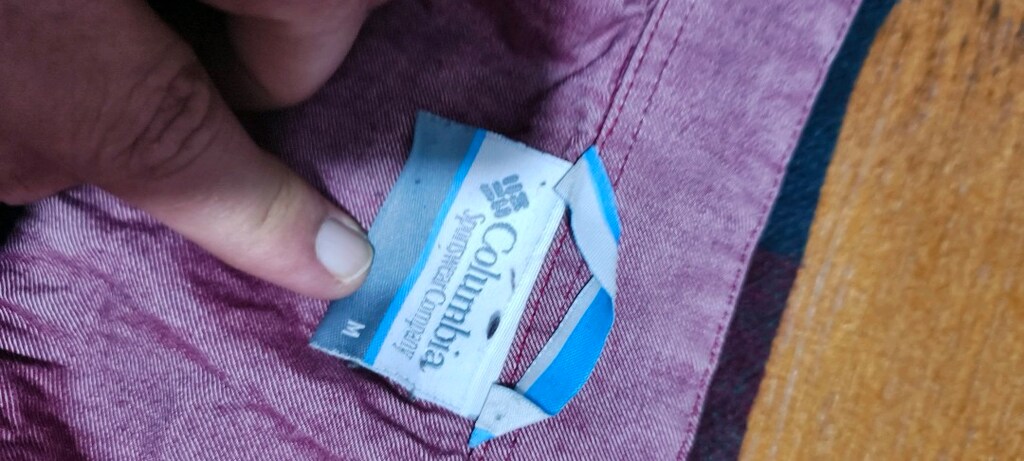 Columbia oduncu gömlek. Bir koltuk altı uçtan diğer uca yanlamasına en - 8