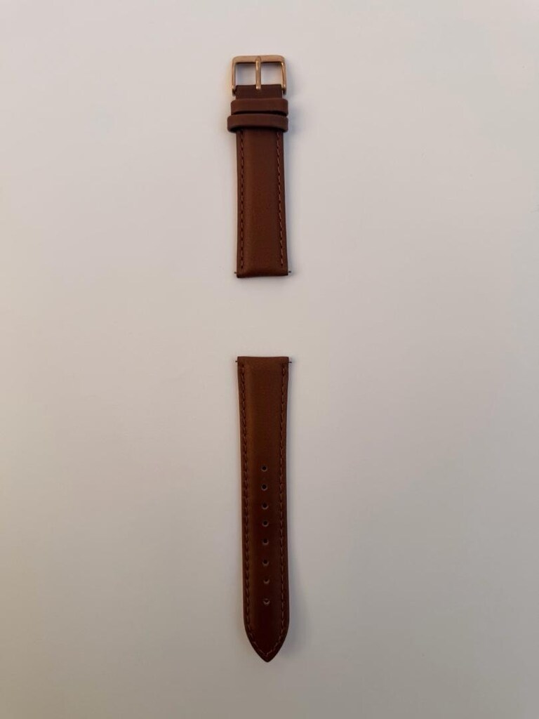 Kahverengi Gerçek Deri Saat Kordonu 20mm - 3